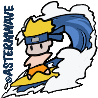 Naruto Surf Sticker by Astern Wave