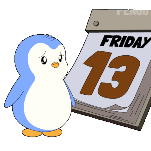 Friday The 13Th Penguin Sticker by Pudgy Penguins