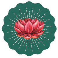 shazandkiks flower lotus flower power pink flower Sticker