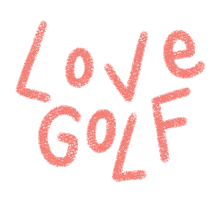 Golf Love Sticker by Catharina Stewart