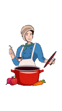 Kitchen Cook Sticker by Benearte