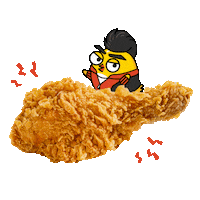 chigoxflip fried chicken ayam ayam goreng chigo Sticker