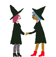 Halloween Kiss Sticker by Ezra W. Smith