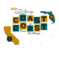 Coast To Coast Challenge Sticker by Disney Sports