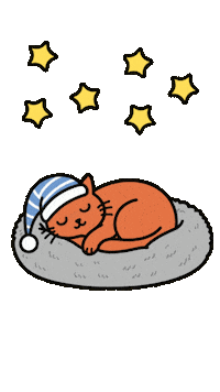 Cat Dreaming Sticker by respekTiere e.V.