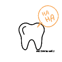 Teeth Tooth Sticker by @Toothlife