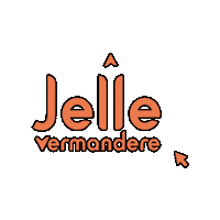 jellevermandere logo name jelle vermandere Sticker