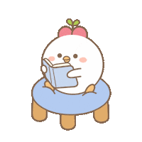 Book Reading Sticker
