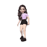 Girl Sticker by Bel Diniz