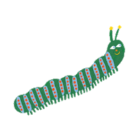 Besouro Lagarta Sticker by afabula