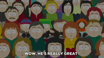 eric cartman crowd GIF by South Park 