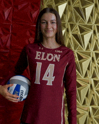 Elon Volleyball GIF by Elon Phoenix