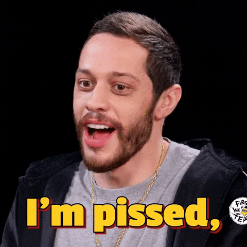 Sad Pete Davidson GIF by First We Feast