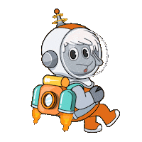 Flying To The Moon Sticker by The Sad Times