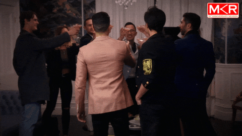style cheers GIF by My Kitchen Rules