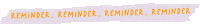 Reminder Sticker