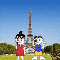 Eiffel Tower GIF by Zhotcita
