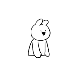 うさぎ Sticker by すこぶる動くウサギ