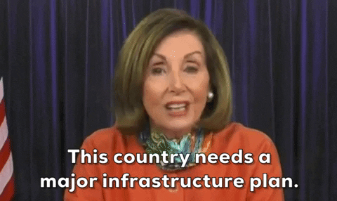 Nancy Pelosi Infrastructure GIF by GIPHY News