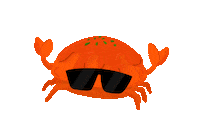omatian food cool orange chill Sticker