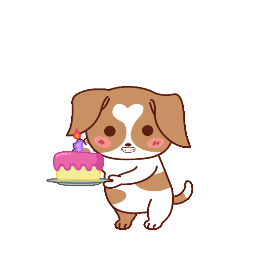 Happy Birthday Love Sticker by MyMorningDog