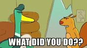 angry what did you do GIF by Cartoon Hangover