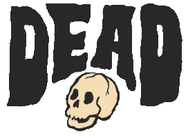 Halloween Im Dead Sticker by Chelsea Bunn