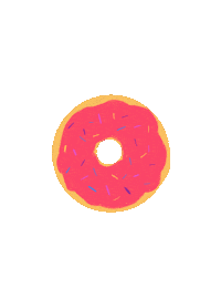 jmwart food pink delicious donut Sticker