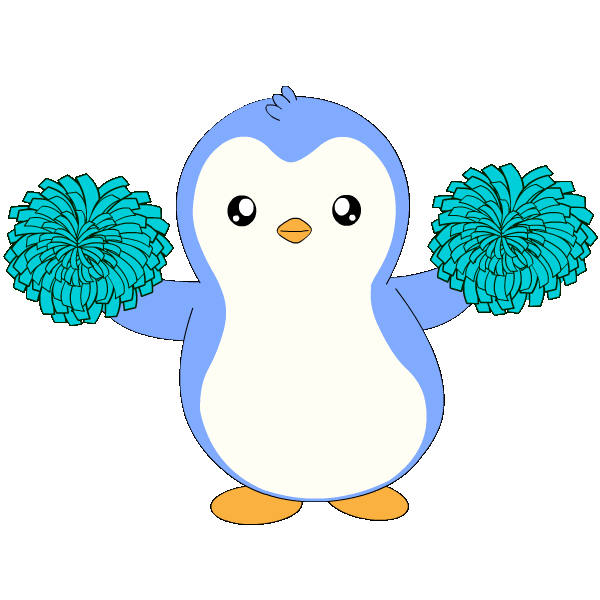 You Got This Go Team Sticker by Pudgy Penguins