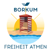 Summer Beach Sticker by borkum.de