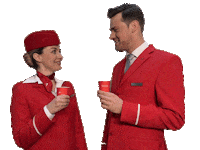 Chin Chin Yes Sticker by Austrian Airlines