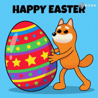 Happy Easter Rolling GIF by BONK