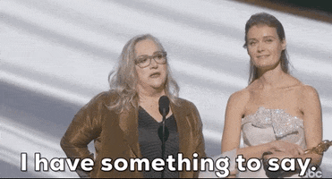 Oscars I Have Something To Say GIF by The Academy Awards