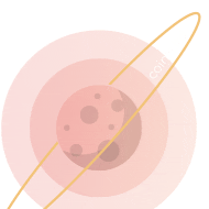 illustration space alien planet ufo Sticker