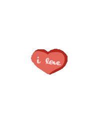 I Love You Heart Sticker
