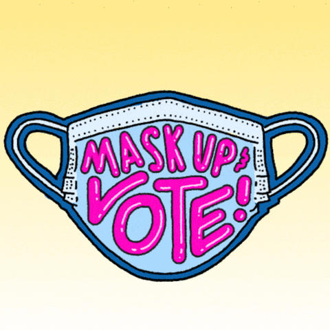 Mask Vote GIF by INTO ACTION