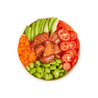 rolleat food healthy roll bowl Sticker