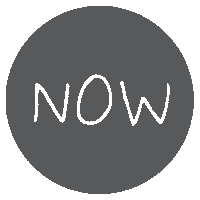 Now Sticker by Peggy Dollface