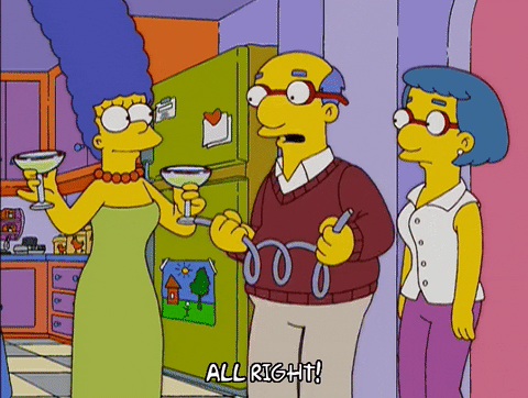 marge simpson party GIF