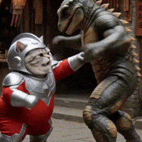 OrbitPaws fight meme monster boxing GIF