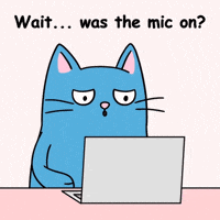 Blue Cat Oops GIF