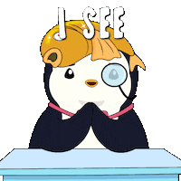 Tell Me More I See Sticker by Pudgy Penguins