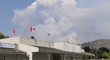 British Columbia's Thomas Creek Fire Forms Huge Pyrocumulus Cloud