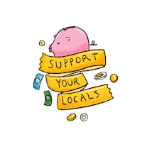 detisdoodles help support quarantine stayhome Sticker