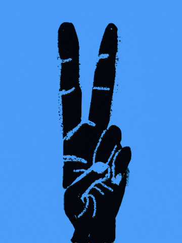 Peace Rabbit GIF by Barbara Pozzi