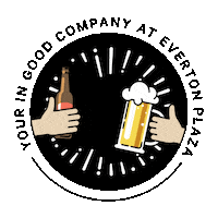 EvertonPlaza fun party beer cheers Sticker