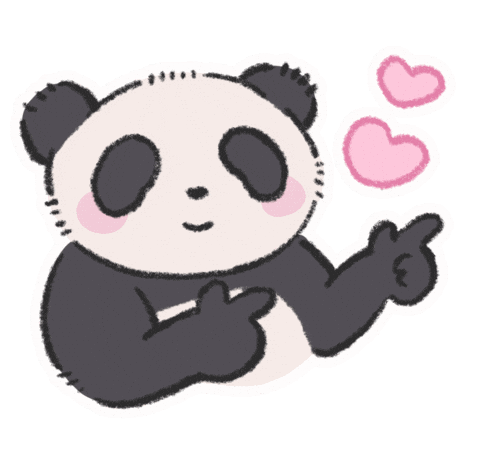 Look Panda Sticker