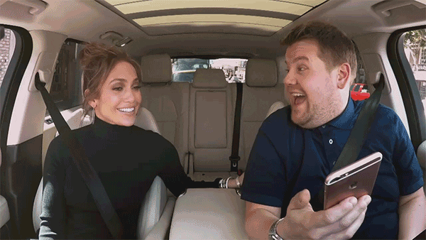 jennifer lopez phone GIF by The Late Late Show with James Corden