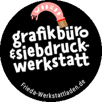 Siebdruckwerkstattbielefeld Sticker by friedawerkstattladen
