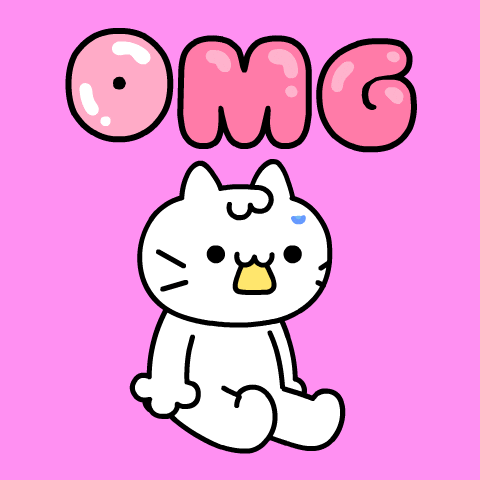 White Cat Omg GIF by Mikitti